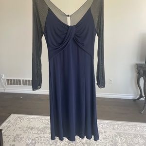 Armani Collezioni Navy Special Occasion Dress